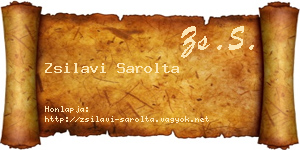 Zsilavi Sarolta névjegykártya